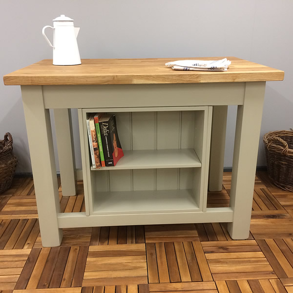 freestanding kitchen island with built in bookcase