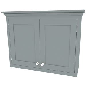 1000mm shaker in-frame double door wall cabinet