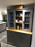 Large kitchen dresser with glazed top - Cheshire